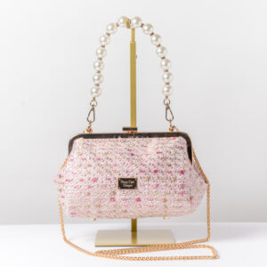 Raspberry embroidered with braided handle